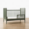 Liberty 3-in-1 Convertible Spindle Crib w/Toddler Bed Conversion Kit in Dusty Rose