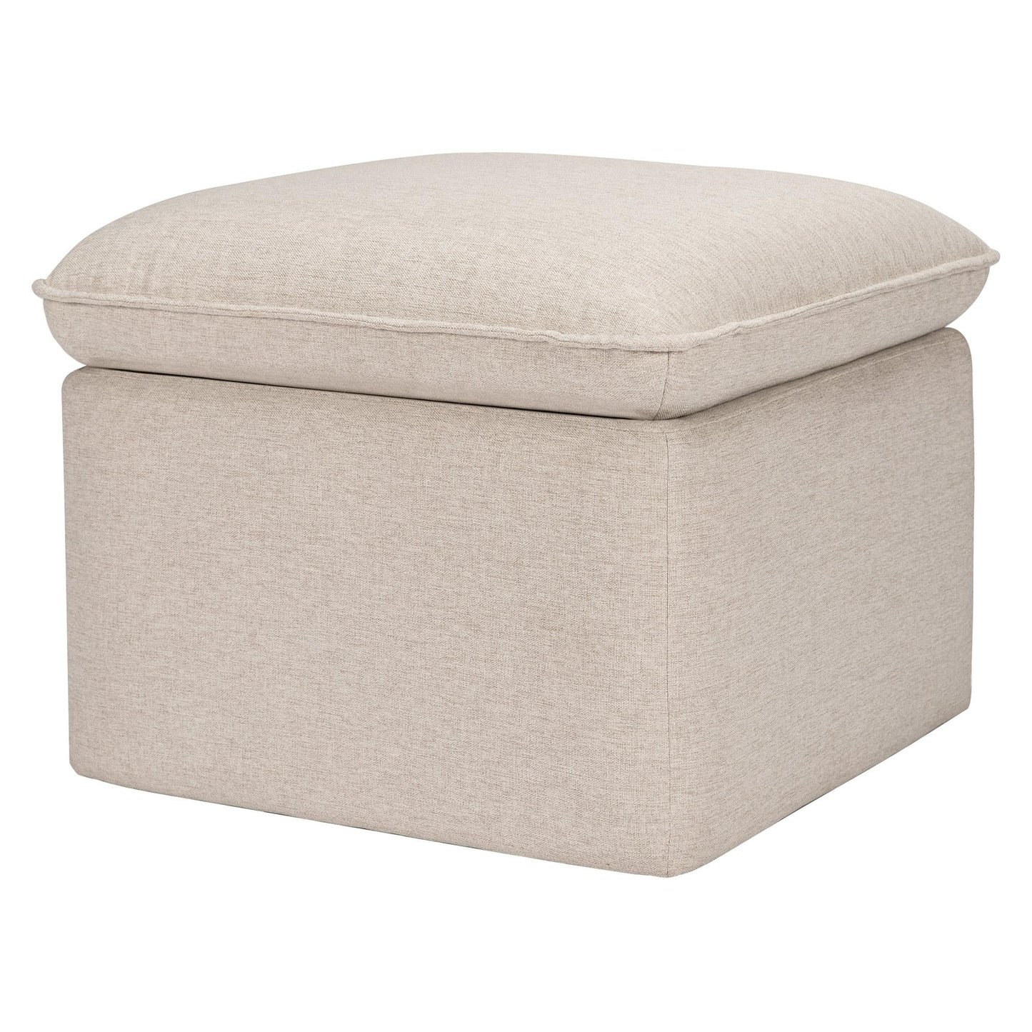 Cali Storage Ottoman in Performance Cream Eco-Weave