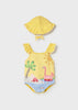 MAYORAL NEWBORN GIRL 2-PIECE SET WITH SUN PROTECTION