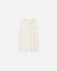 QUINCY MAE RIBBED HENLEY ROMPER - DINOS