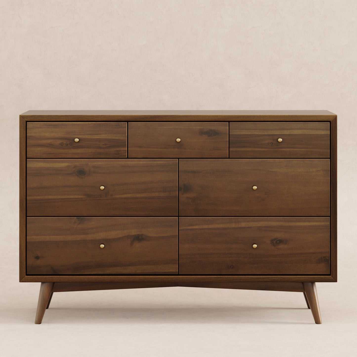 Palma 7-Drawer Double Dresser, Assembled in Warm White