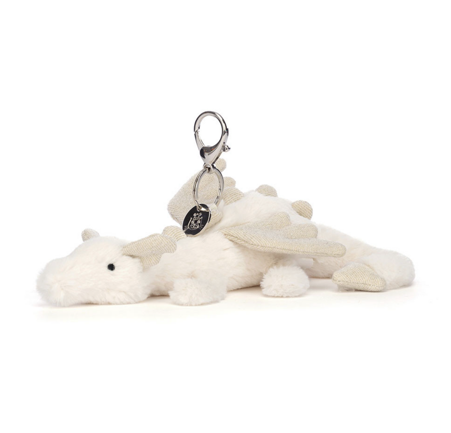 JELLYCAT SNOW DRAGON BAG CHARM