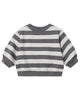 QUINCY MAE OVERSIZED CREW SWEATSHIRT MIDNIGHT STRIPE
