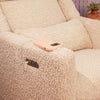 Kiwi Plus Power Glider Recliner w/ Power Headrest in Performance Beach Eco-Weave
