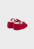 MAYORAL VELVET MARY JANES - RED
