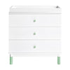 BABYLETTO GELATO 3-DRAWER CHANGER DRESSER WITH REMOVABLE CHANGING TRAY