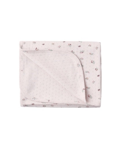 QUINCY MAE POINTELLE BABY BLANKET HEART DITSY