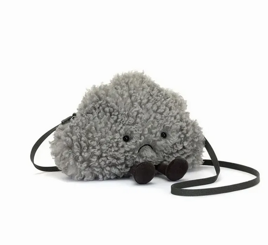 JELLYCAT AMUSEABLES CIRRUS STORM CLOUD SHOULDER BAG