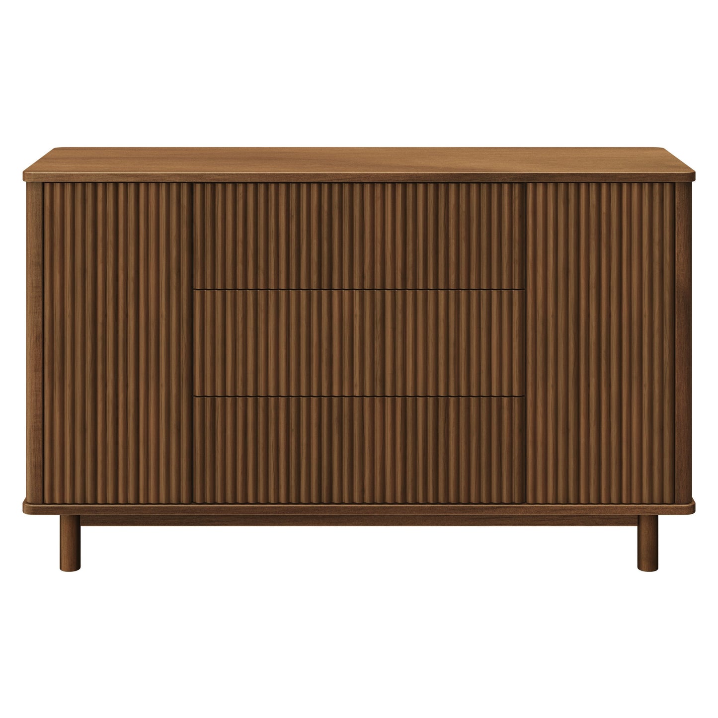 Pogo Tambour Assembled Dresser in Olive