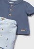 MAYORAL BOY PRINTED SHORTS AND POLO SET