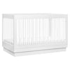 BABYLETTO HARLOW ACRYLIC 3-IN-1 CONVERTIBLE CRIB WITH TODDLER BED CONVERSION KIT
