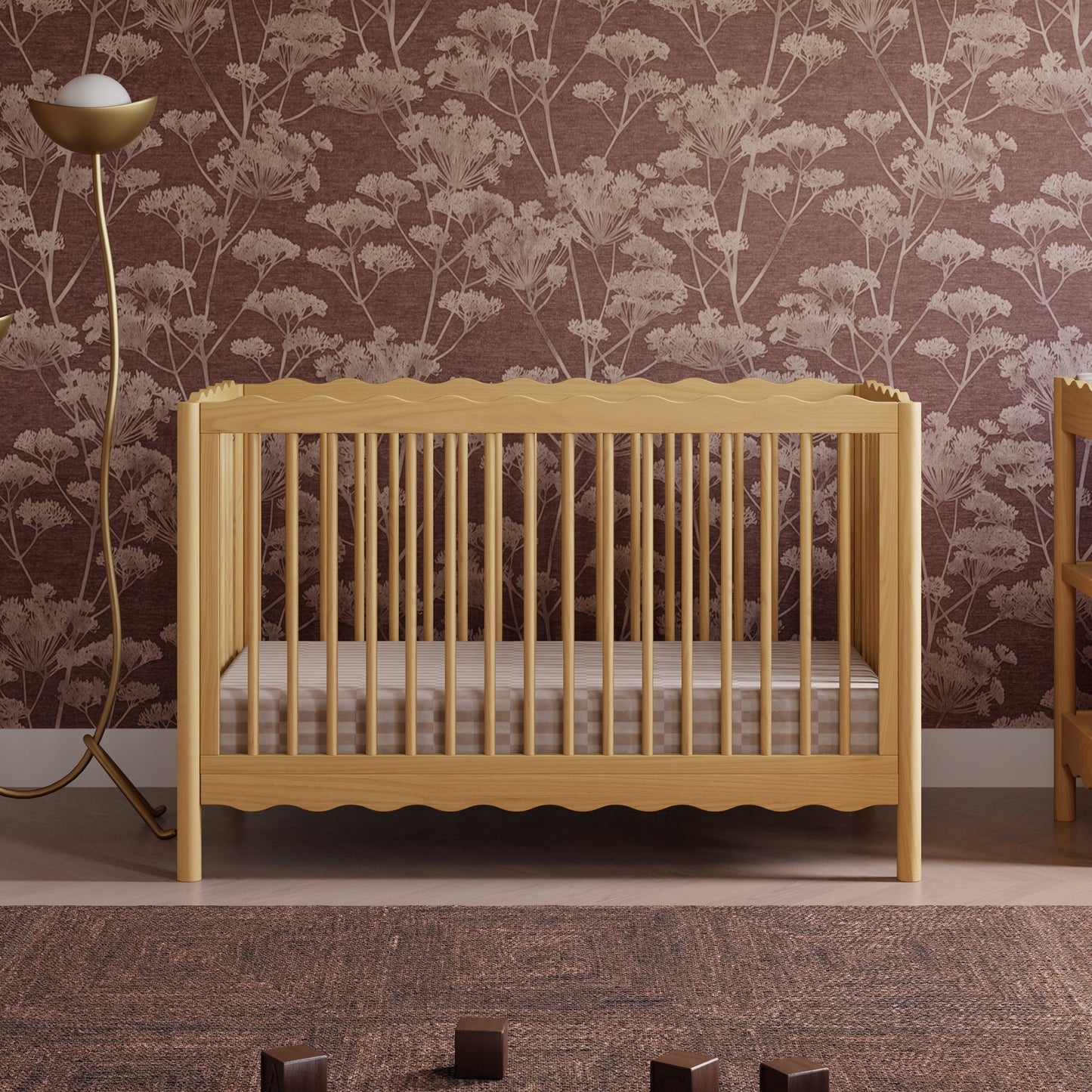 BABYLETTO SWELL 4-IN-1 CONVERTIBLE CRIB WITH TODDLER BED CONVERSION KIT