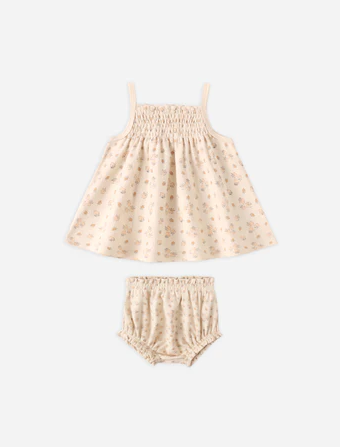 QUINCY MAE SMOCKED TANK + BLOOMER SET - STRAWBERRIES