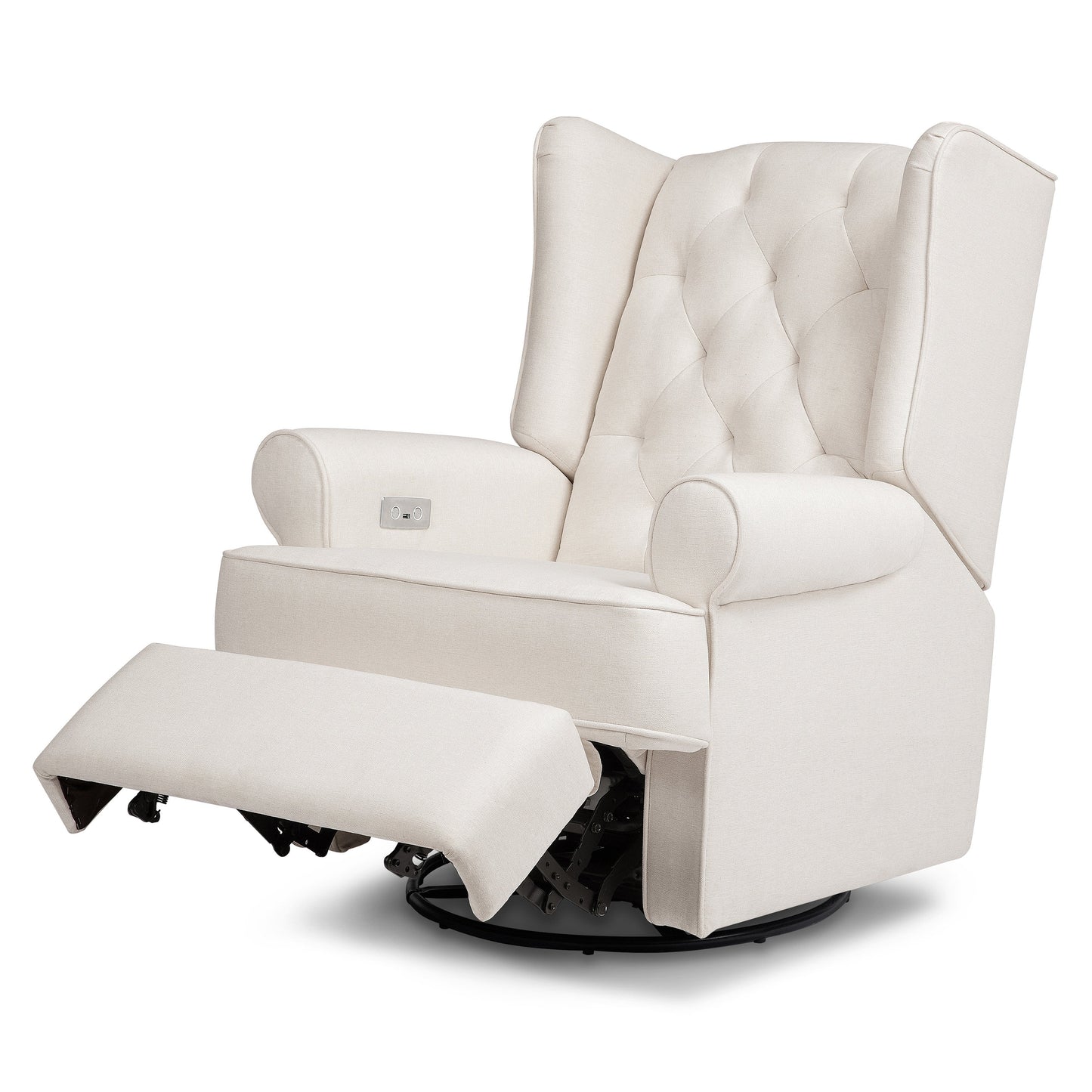 NAMESAKE HARBOUR ELECTRONIC RECLINER AND SWIVEL GLIDER IN ECO-PERFORMANCE FABRIC WITH USB PORT | WATER REPELLENT & STAIN RESISTANT