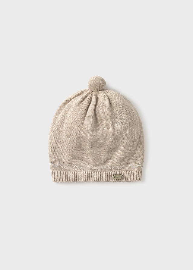 MAYORAL HAT NEWBORN BABY BOY - BEIGE
