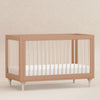 Lolly 3-in-1 Convertible Crib w/Toddler Bed Conversion in Crimson/Natural