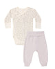 QUINCY MAE SIDE SNAP BODYSUIT + PANT SET FLORET