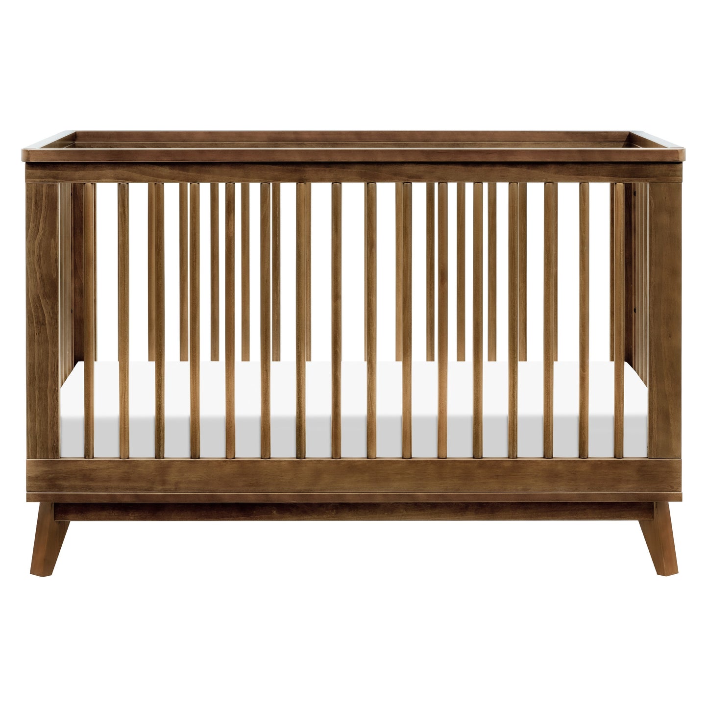 Scoot 3-in-1 Convertible Crib w/ToddlerBedConversion Kit in White/WashedNatural