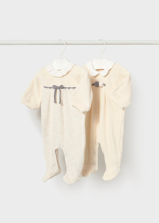 MAYORAL VELOUR FOOTIE
