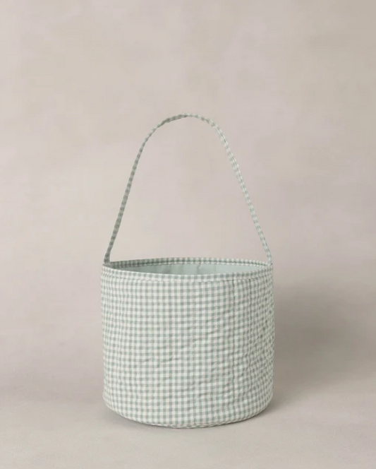 NORALEE EASTER BASKET EUCALYPTUS CHECK