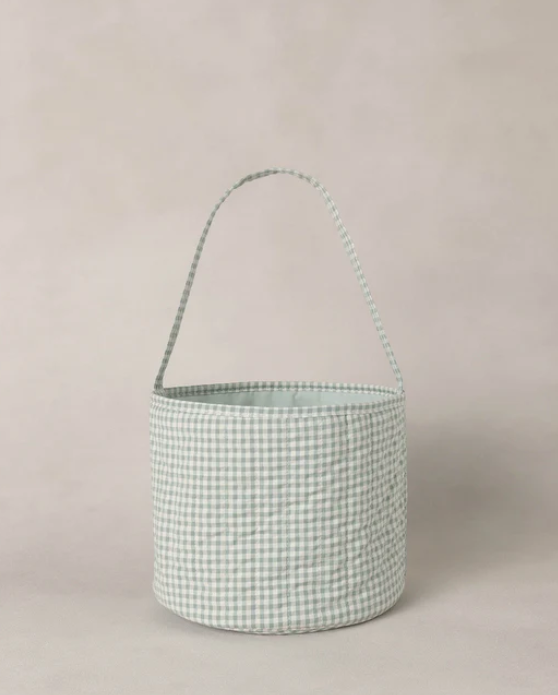 NORALEE EASTER BASKET EUCALYPTUS CHECK