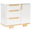 Yuzu 3-Drawer Changer Dresser in White/Natural