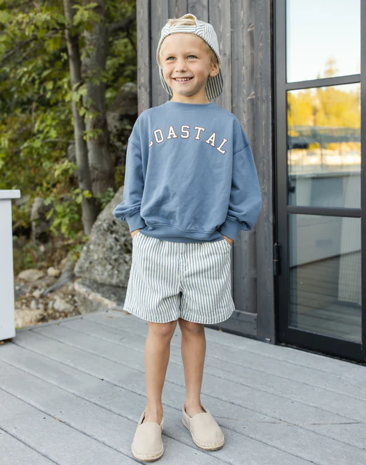 RYLEE AND CRU RELAXED SWEATSHIRT - COASTAL