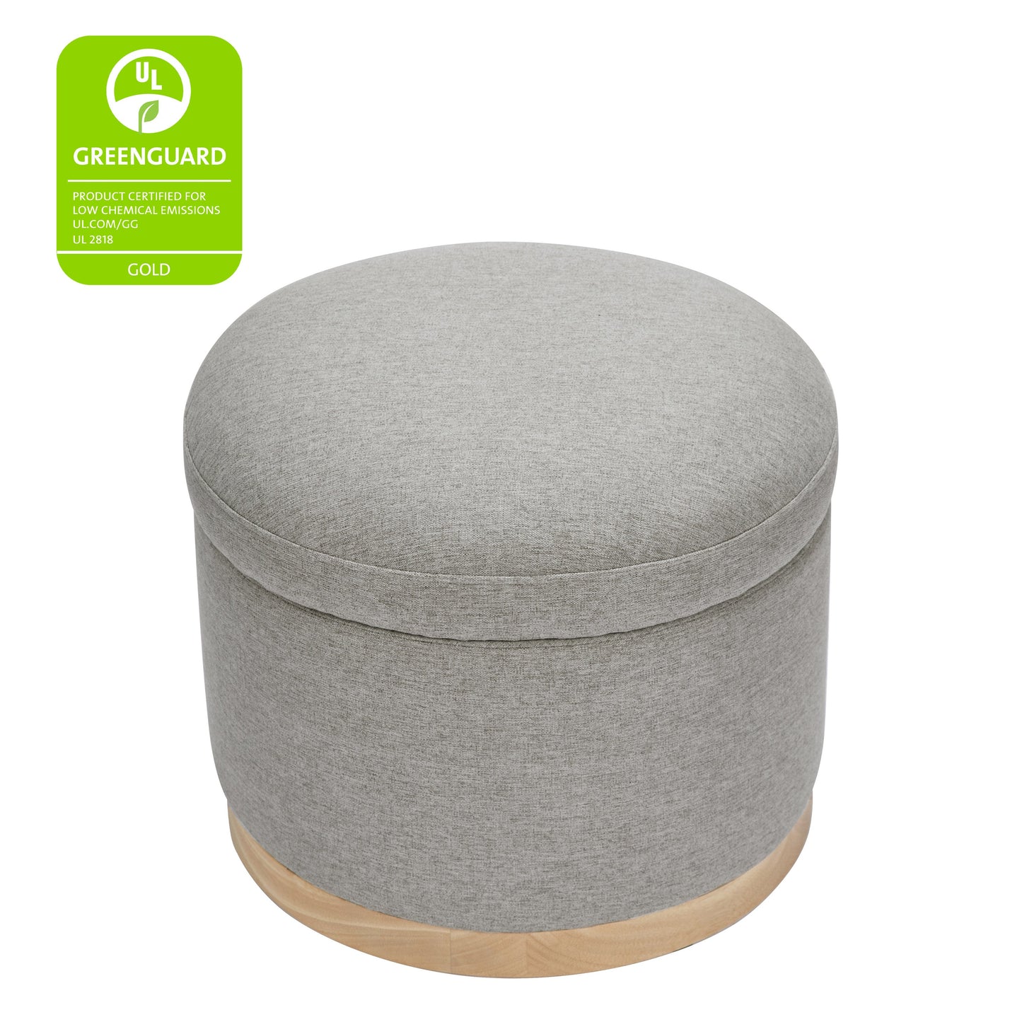 BABYLETTO NAKA STORAGE OTTOMAN IN ECO-PERFORMANCE FABRIC | WATER REPELLENT & STAIN RESISTANT