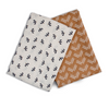 LULUJO COTTON MUSLIN SWADDLES - BLACK BIRDS