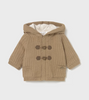 MAYORAL BOY LINED KNIT CARDIGAN TOFFEE