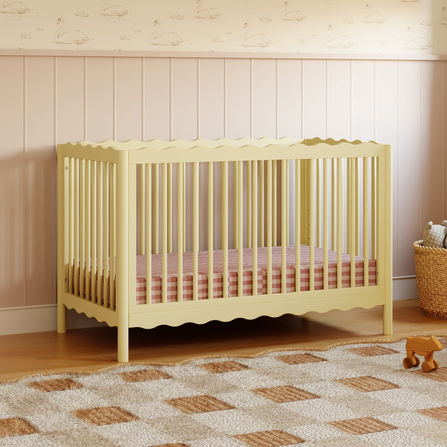 BABYLETTO SWELL 4-IN-1 CONVERTIBLE CRIB WITH TODDLER BED CONVERSION KIT