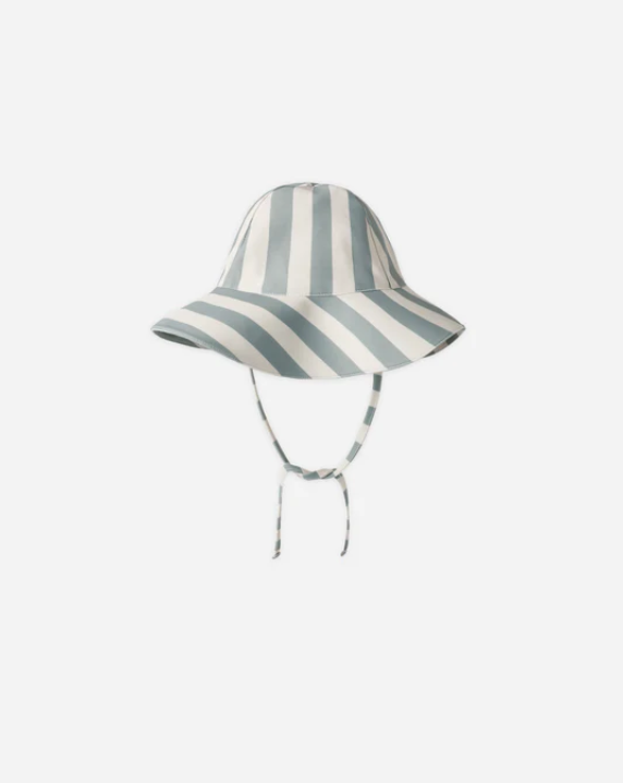 RYLEE + CRU FLOPPY SWIM HAT - GREEN STRIPE