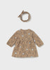 MAYORAL HEART JACQUARD DRESS WITH HEADBAND