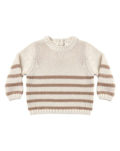 REX SWEATER ALMOND STRIPE