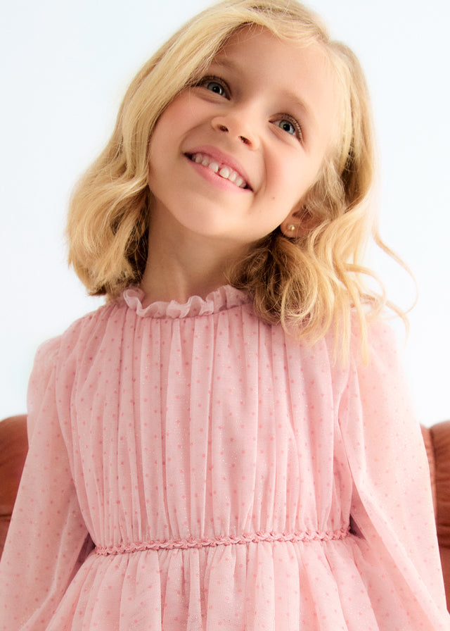 ABEL & LULA GIRL GLITTER TULLE DRESS