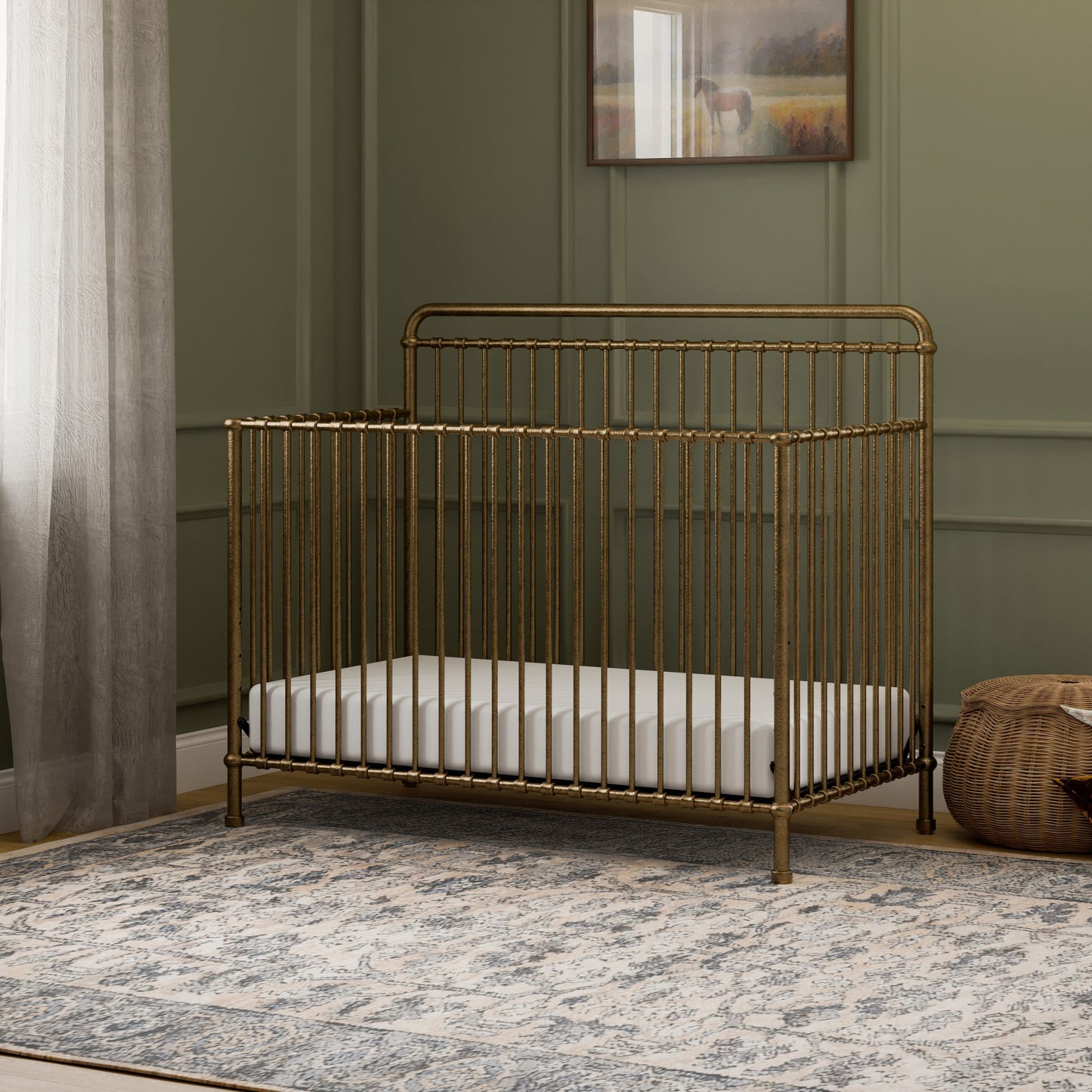Winston 4-in-1 Convertible Crib in Heirloom Sage