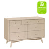 Palma 7-Drawer Double Dresser, Assembled in Warm White