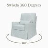 MORRIS & CO. X NAMESAKE CRAWFORD PILLOWBACK COMFORT SWIVEL GLIDER