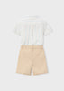 MAYORAL BOY LINEN SHORTS AND SHIRT SET