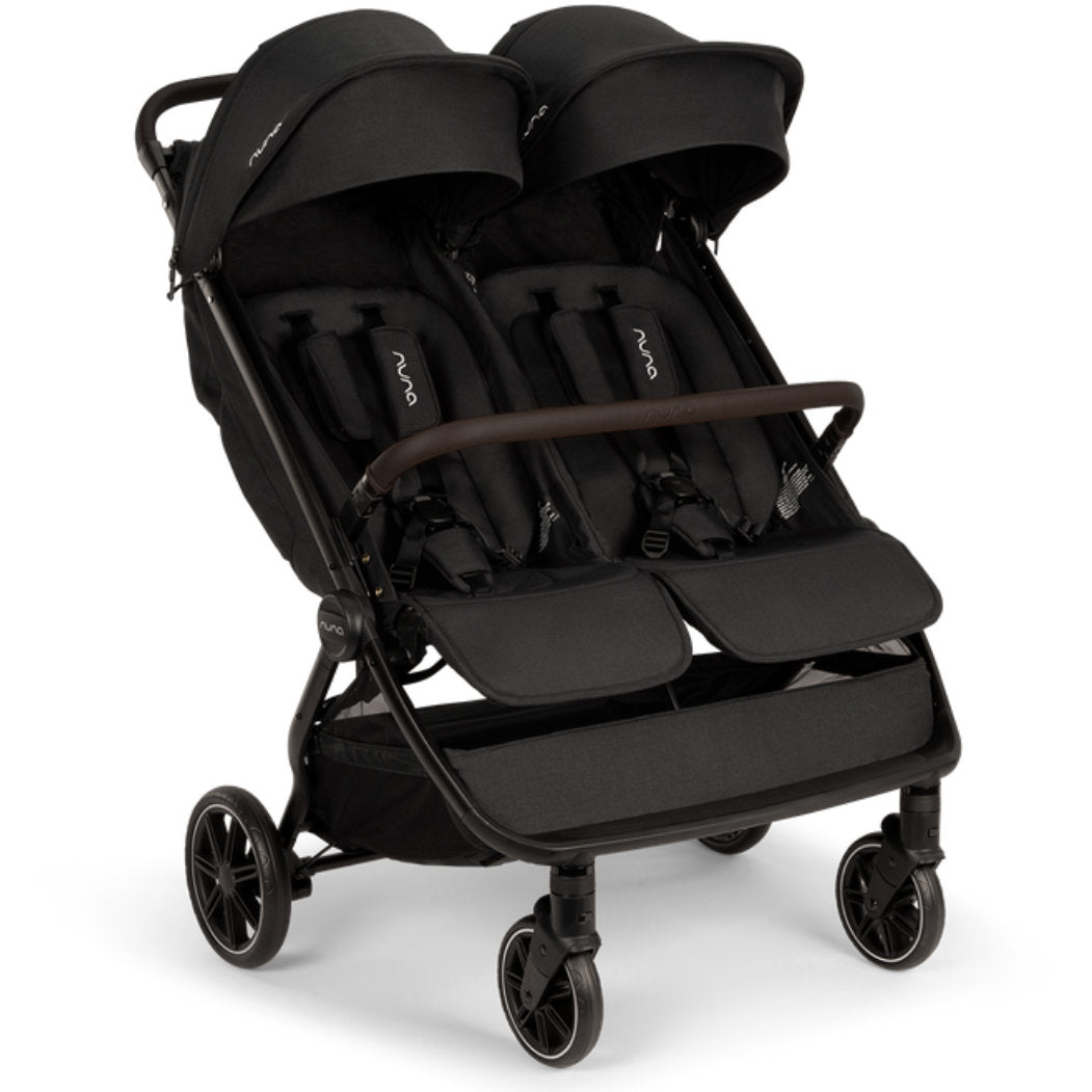 NUNA TRVL DUBL STROLLER CAVIAR