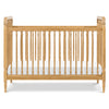 Liberty 3-in-1 Convertible Spindle Crib w/Toddler Bed Conversion Kit in Dusty Rose