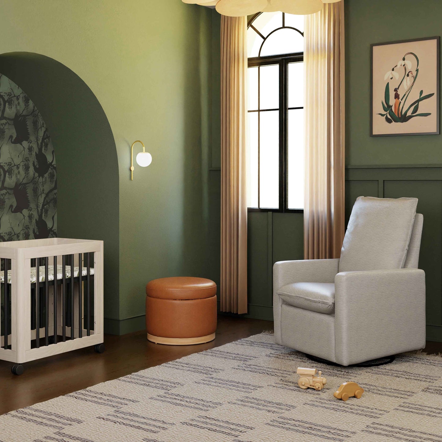 BABYLETTO CALI PILLOWBACK SWIVEL GLIDER