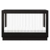 BABYLETTO HARLOW ACRYLIC 3-IN-1 CONVERTIBLE CRIB WITH TODDLER BED CONVERSION KIT