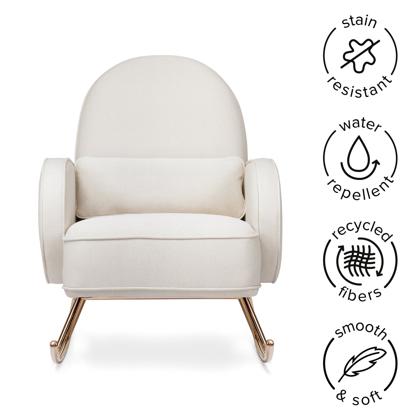 BABYLETTO COMPASS ROCKER IN ECO-PERFORMANCE FABRIC | WATER REPELLENT & STAIN RESISTANT
