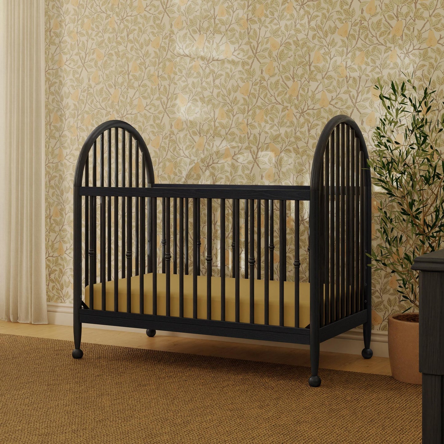 Alouette 3-in-1 Convertible Spindle Crib in Washed Pine