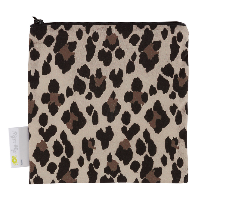 REUSABLE SNACK & EVERYTHING BAG - LEOPARD