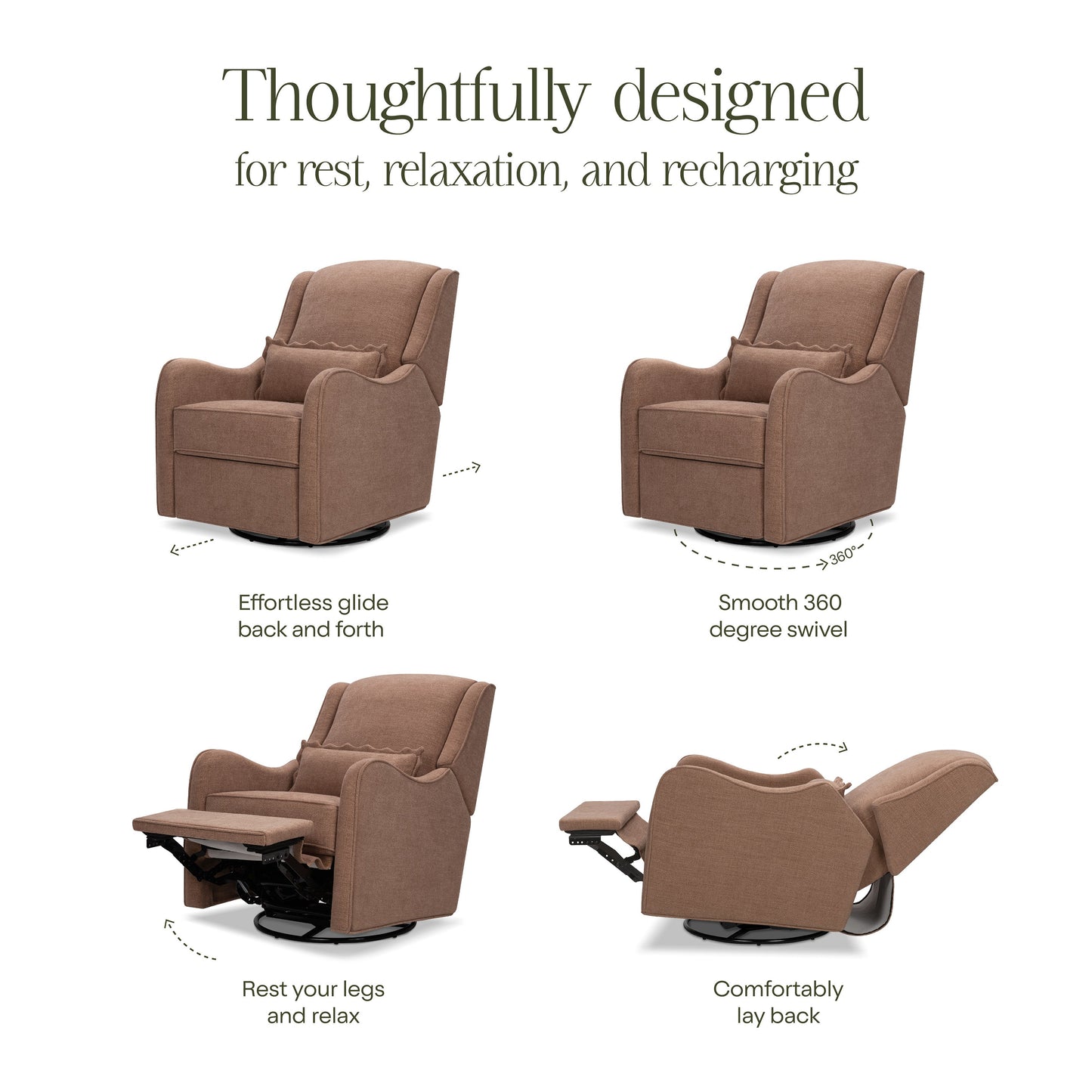 NAMESAKE DEVON RECLINER AND SWIVEL GLIDER