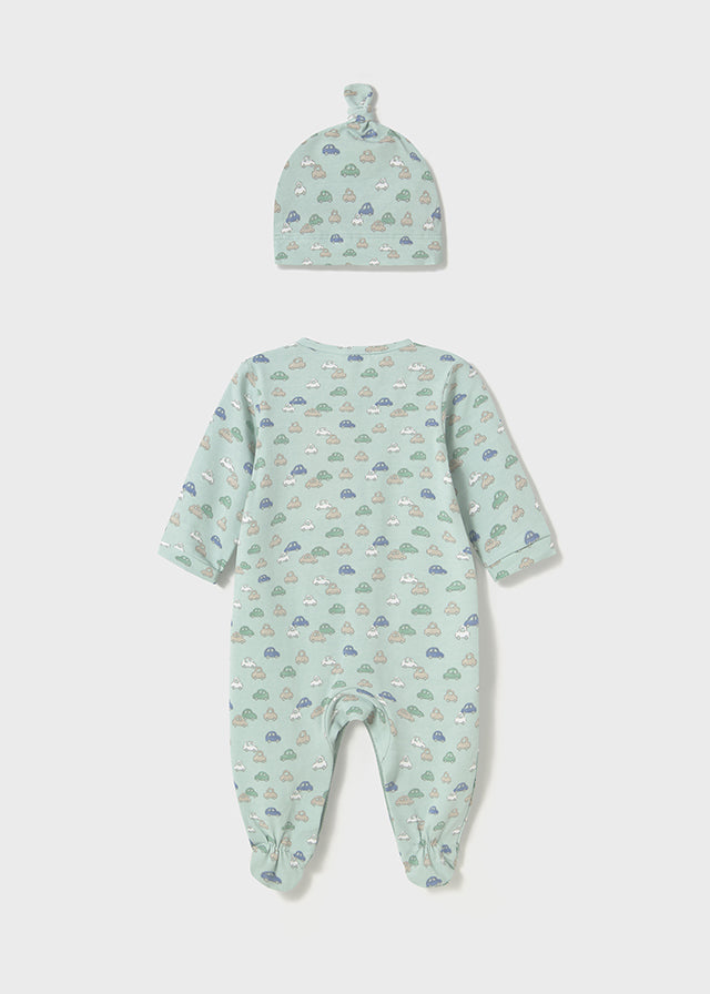 MAYORAL LONG ONESIE WITH HAT