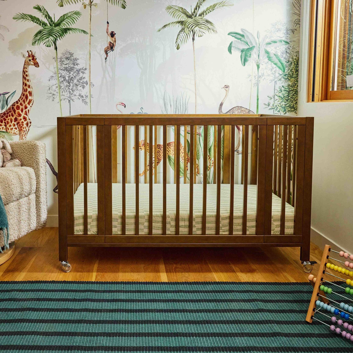 BABYLETTO ROLLI 9-IN-1 CONVERTIBLE ALL-STAGES CRIB WITH BASSINET & TODDLER BED CONVERSION KITS