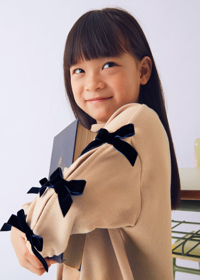 MAYORAL BOW SWEATSHIRT AND LEGGINGS SET